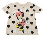 Svetloružové bodkovaná é tričko s Minnie Disney