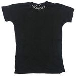Čierne tričko s logom Moncler
