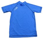 Modré UV tričko s nápismi Crivit
