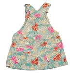 Béžová riflová laclová sukně s kytičkami zn. F&F
