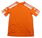 Tmavooranžové funkčné športové tričko Adidas