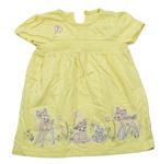 Žluté bavlněné šaty Bambi s motýlkom George