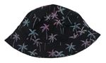 Čierny plátenný klobúk s palmami H&M
