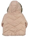 Pudrová šusťáková zimní bunda s kapucí zn. F&F