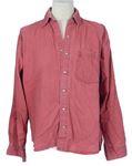 Pánska ružová rifľová košeľa Enzo