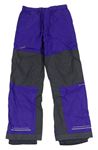 Fialovo-sivé lyžiarske nohavice Vaude