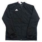Čierna šušťáková športová funkčná bunda s logom Adidas