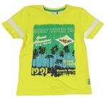 Žlto-zelené tričko s obrázkom Berti
