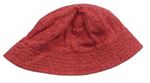 Červený melírovaný bavlnený klobúk Next