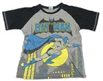 Sivo-čierne pyžamové tričko s Batmanem