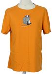 Pánske oranžové tričko s obrázkom Craghoppers