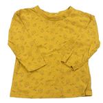 Lacné dievčenské tričká s dlhým rukávom veľkosť 86