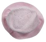 Ružový klobúk s flitrami