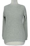Dámsky sivý sveter so šnurovaním Primark