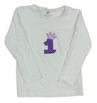 Lacné dievčenské tričká s dlhým rukávom veľkosť 92, H&M