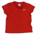Červené tričko s logom Slazenger