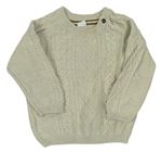 Béžový vzorovaný sveter H&M