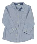 Modro-biela pruhovaná košeľa H&M