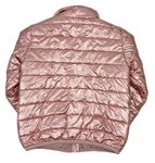 Růžová metalická prošívaná šusťáková přechodová bunda zn. RIVER ISLAND