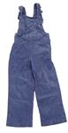 Modré menšestrové na traké nohavice s volánikmi M&S