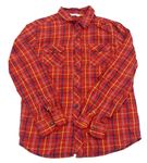 Červeno-farebná kockovaná košeľa John Lewis