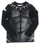 Černo-šedé vzorované funkční sportovní triko - Černý Panter Sondico