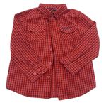 Červeno-vínová kockovaná košeľa Ben Sherman