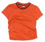 Oranžové športové tričko s logom HOLYFIELD