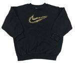 Čierna mikina s logom Nike