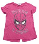 Ružové tričko so Spidermanem Marvel