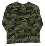 Khaki army pyžamové tričko Primark