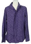 Pánska fialová vzorovaná košeľa Jeff Banks