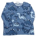Modrošedé tričko s dinosaurami Next