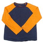 Tmavomodro-oranžové tričko Boden
