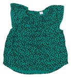 Zeleno-čierne vzorované ľahké tričko Next