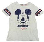 Biele tričko s Mickeym H&M