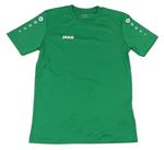 Zelené športové funkčné tričko s logom Jako