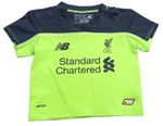 Neonově žluto-tmavošedé fotbalové tričko - Liverpool FC New Balance
