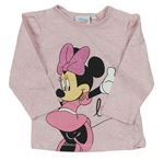 Svetloružové tričko s Minnie Disney