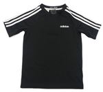 Čierne športové tričko s logom Adidas