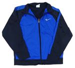Modro-tmavomodrá sportovní bundomikina s logom Nike