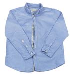 Modrá melírovaná košeľa Zara
