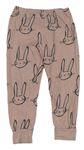 Staroružové pyžamové nohavice s králikmi George