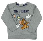 Šedá mikina Tom a Jerry