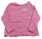 Lacné dievčenské tričká s dlhým rukávom veľkosť 86, F&F