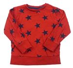 Červené pyžamové tričko s hviezdami Next