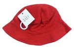 Červený plátenný podšitý klobúk George