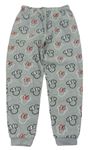 Sivé fleecové pyžamové nohavice s Minnie Disney