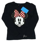 Čierne tričko s Minnie Disney