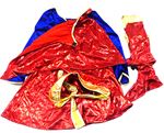 3set- Modro-červené šaty Supermana + boty + čelenka - kostým 